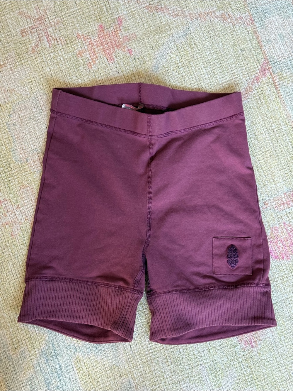 Free People Plum Purple High-Rise Bike Shorts- small
